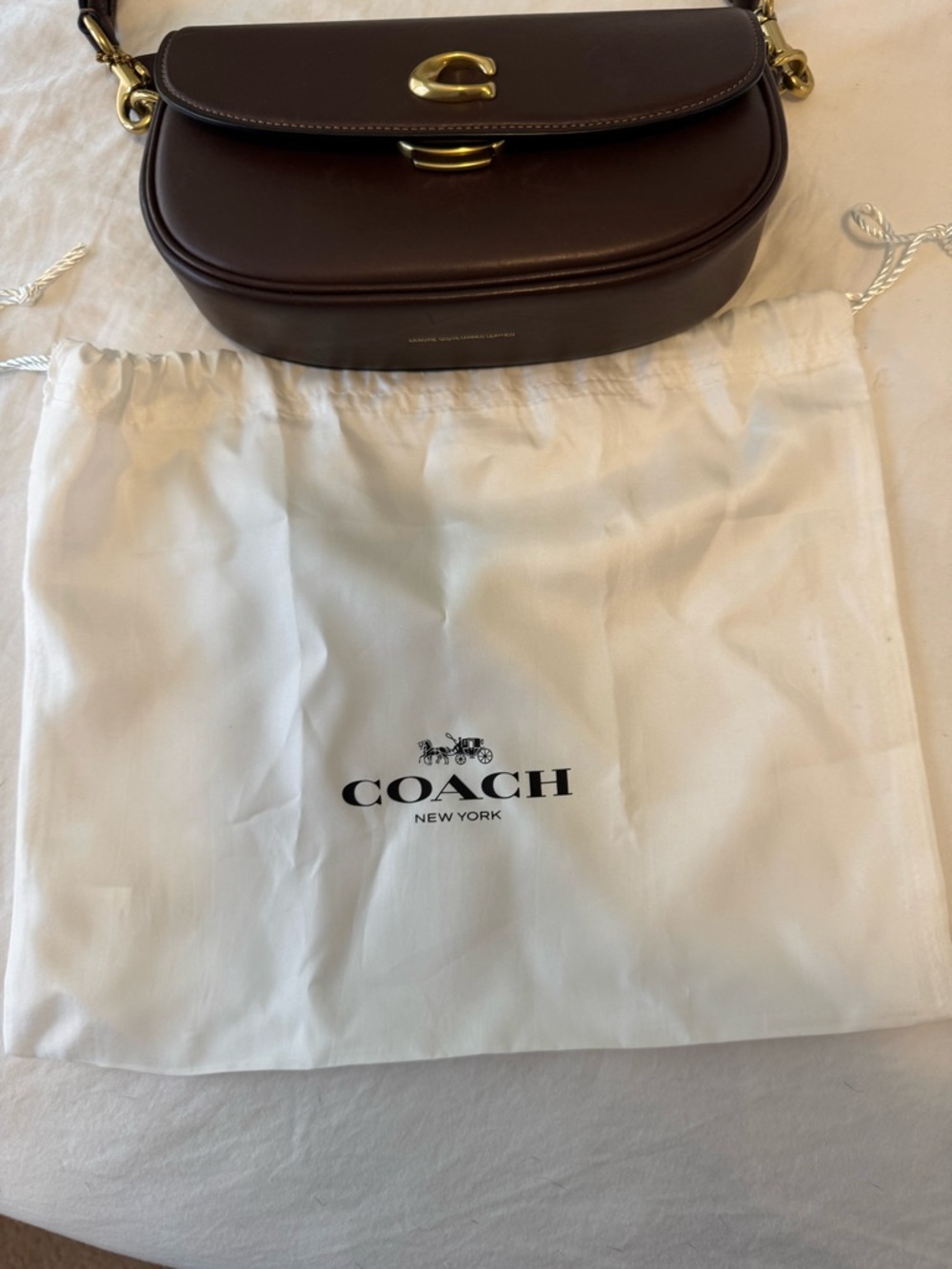 Coach Emmy 23 Saddle Bag in Maple - Picture 5 of 14